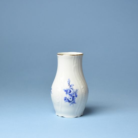 Vase 11,5 cm, Thun 1794 Carlsbad porcelain, BERNADOTTE blue rose