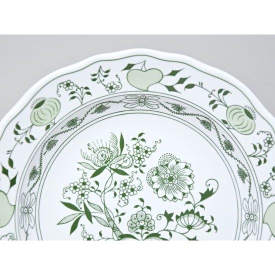 Plate deep 24 cm, Green Onion Pattern, Cesky porcelan a.s.
