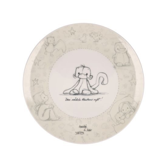 Plate Believe in your dreams Anouk 23 / 23 / 2cm, Fine Bone China, Goebel