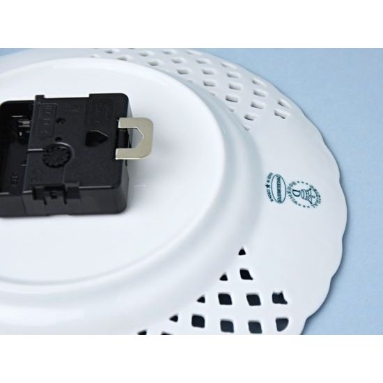 Hodiny prolamované 24 cm se strojkem, Cibulák, originální z Dubí