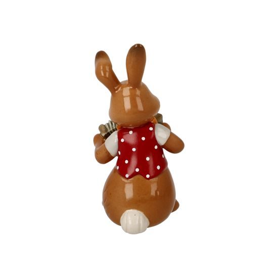 Rabbit figurine with accordeon 4 / 4 / 8cm, stoneware, Goebel