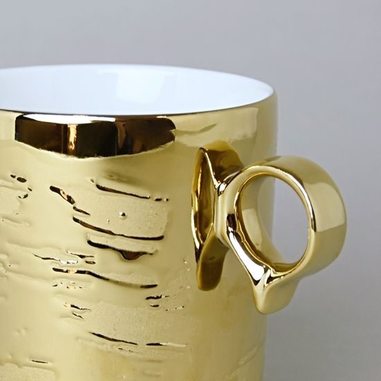 RESET, Mug /cup tea 370 ml, Titanium Gold, Český porcelán a.s.