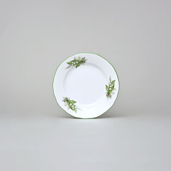 Plate dessert 13 cm, Lily-of-the-valley, Cesky porcelan a.s.