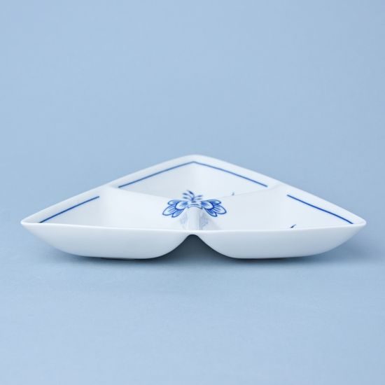 Dish Trina 3-compartament small, 20,5 x 20,5 x 20,5 cm, Original Blue Onion Pattern, QII