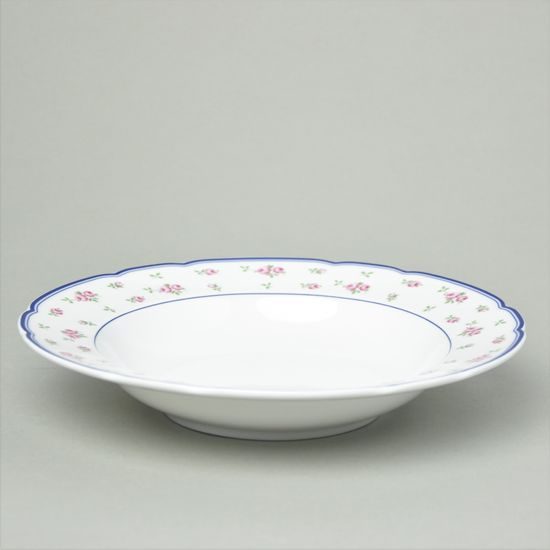 Talíř hluboký 23 cm, Thun 1794, karlovarský porcelán, ROSE 80283