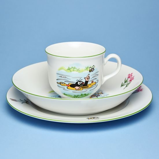 Children's set "Mole with duck" 3 pcs., Thun 1794 Carlsbad porcelain