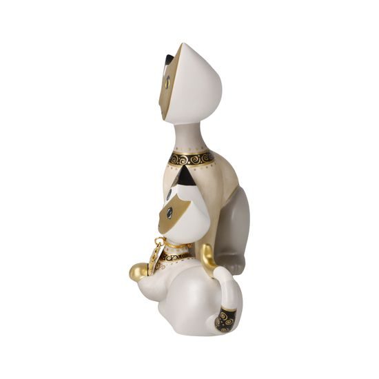 Annual cat 2026 Gatti doro, 22,5 / 8 / 17,5, porcelain, R. Wachtmeister, Goebel