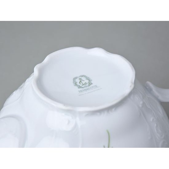 Víčko ke konvi 1,2 l čajové a kávové, Thun 1794, karlovarský porcelán, BERNADOTTE míšeňská růže