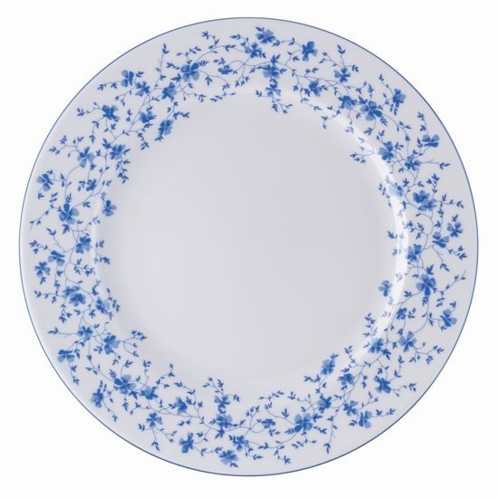 Club plate 31 cm, FORM Sugar 1382 Blaublüten, Arzberg porcelain