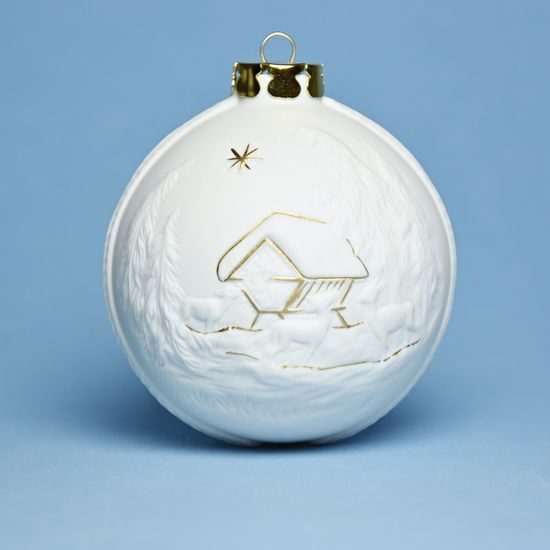 Christmas Ball Decoration - Berchtesgaden, 7,5 cm, Unterweissbacher, Seltman Porcelain