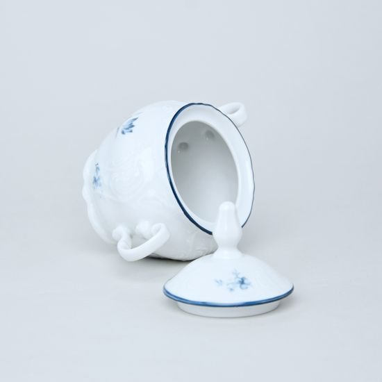 Sugar bowl 0,3 l, Thun 1794 Carlsbad porcelain, BERNADOTTE blue flower