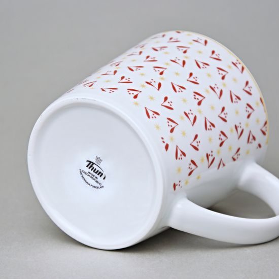 Hrnek Tomáš 470 ml Vánoční, hvězdičky, Thun 1794, karlovarský porcelán