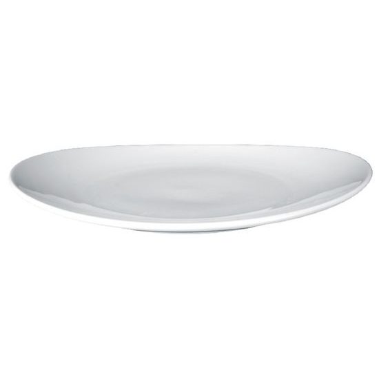 Plate oval flat 29 cm, Modern Life UNI white, Seltmann Porcelain