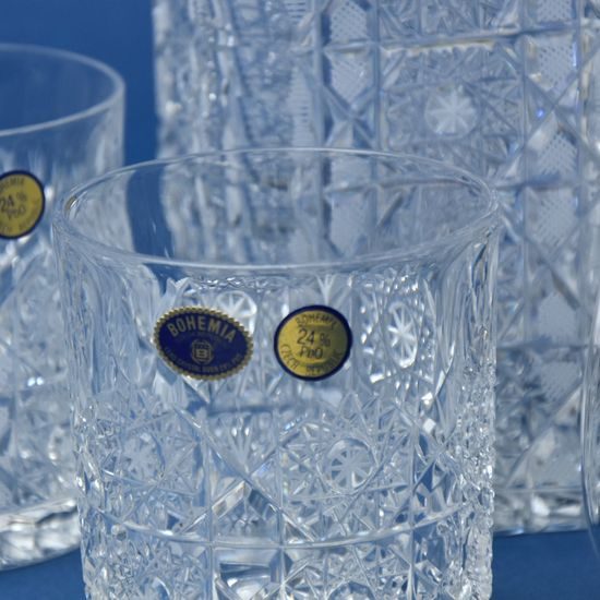 Whisky set pro 6 osob, brus Maia, Bohemia Crystal