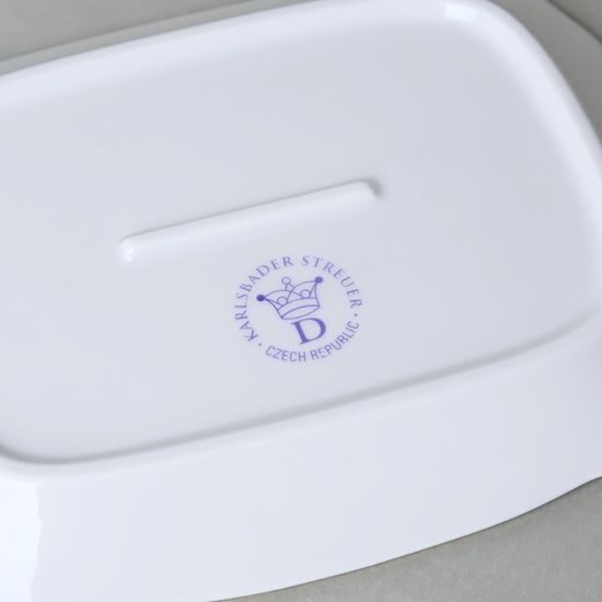 Butter dish for 125 g butter - bottom (platter), Házenka, Český porcelán a.s.