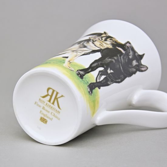 Psí kolekce - Vlčák: Hrnek Emily 400 ml, anglický kostní porcelán Roy Kirkham