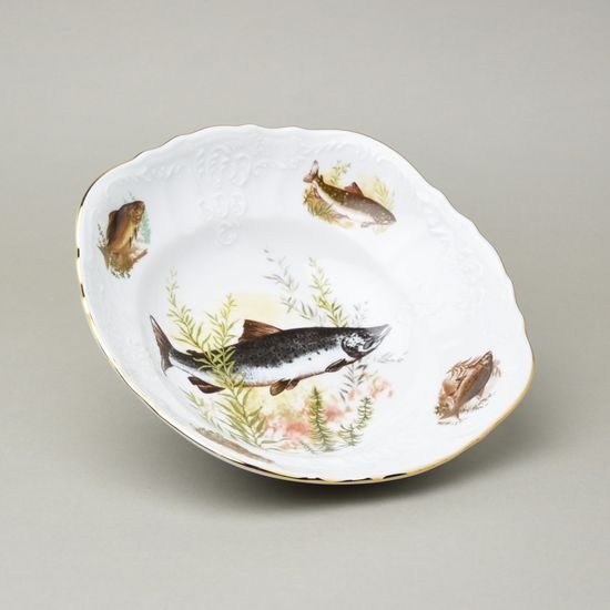 Bowl 23 cm, Thun 1794, karlovarský porcelán, BERNADOTTE fishing