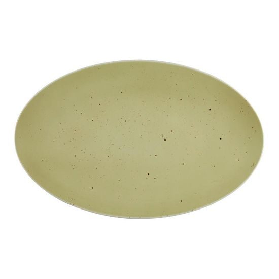 Platter oval 40 x 25 cm, Life Olive 57012, Seltmann Porcelain