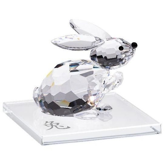 Rabbit / Hare (chinese zodiac) 50 x 50 mm, Crystal Gifts and Decorations PRECIOSA