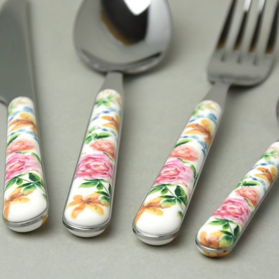 Sada příborů 24 dílná, BISTROT barevné růže 14022, NEVA