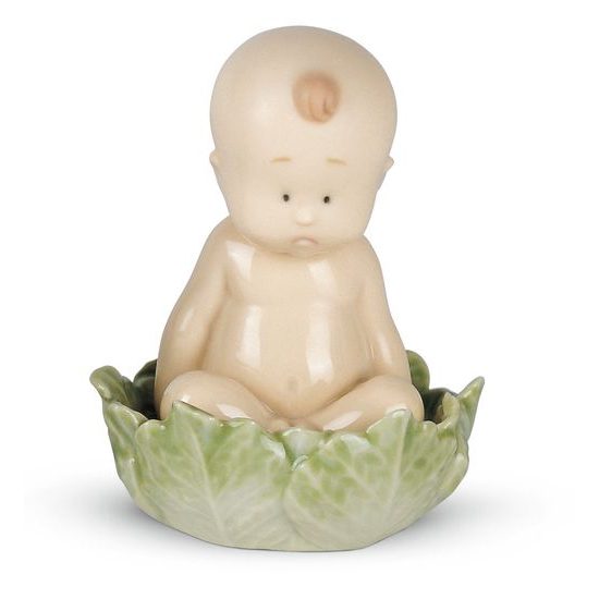 Baby "From A Cabbage?", 8 x 7 x 5,5 cm, NAO Porcelain Figures