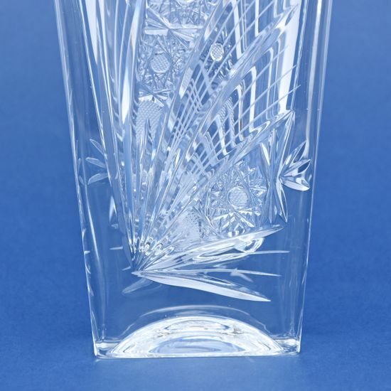 Crystal Hand Cut Vase Okinawa- Comet Decor, 255 mm, Crystal BOHEMIA