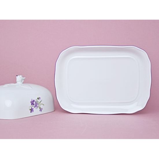 Butter dish 250 g, Violet, Cesky porcelan a.s.