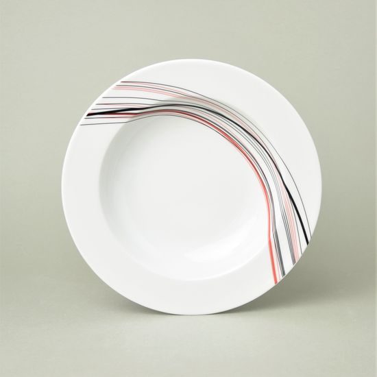 Plate deep 22 cm, Thun 1794 Carlsbad porcelain, SYLVIE 80382