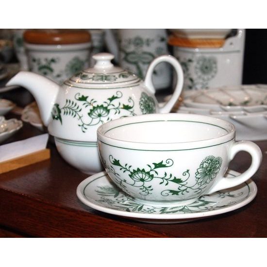 Tea for one set, Green Onion Pattern, Cesky porcelan a.s.