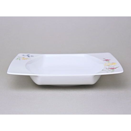 EYE luční kvítí, Talíř hluboký 23 cm, Thun 1794, karlovarský porcelán