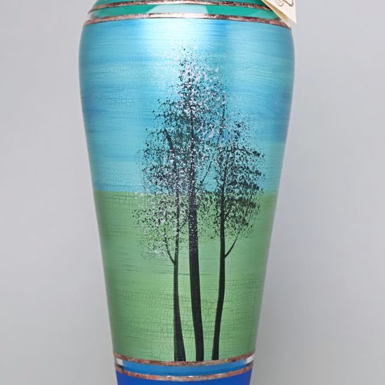 Studio Miracle: Váza Prales, 38 cm, ruční dekorace Vlasta Voborníková