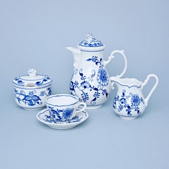 Coffee mocca set for 6 pers., Original Blue Onion Pattern