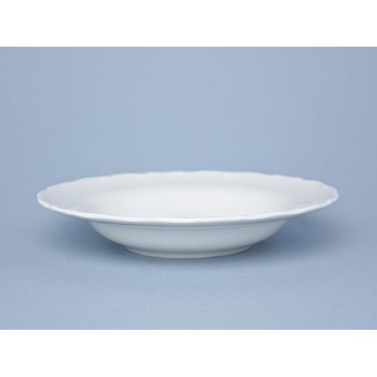 Plate deep 23 cm, Ophelie white, Thun 1794