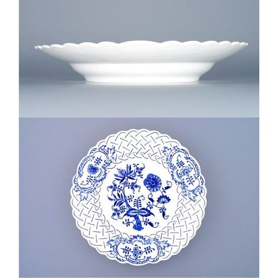 Plate embossed 27 cm, Original Blue Onion Pattern