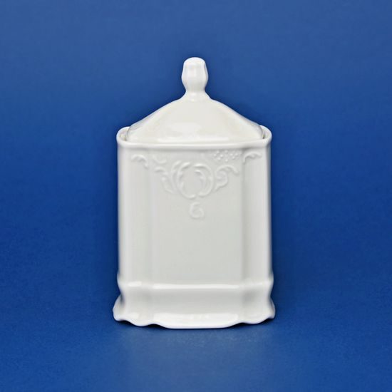 Spice box 150 ml, 12,4 cm, Thun 1794, karlovarský porcelán, BERNADOTTE ivory