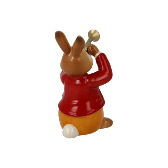 Figurine Rabbit with Trumpet 4 / 6 / 8cm, stoneware, Goebel