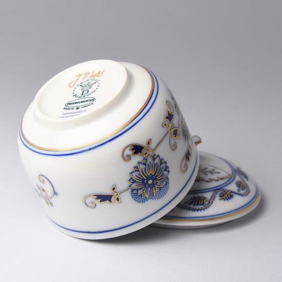 Sugar bowl 0,20 l, Original Blue Onion pattern + gold