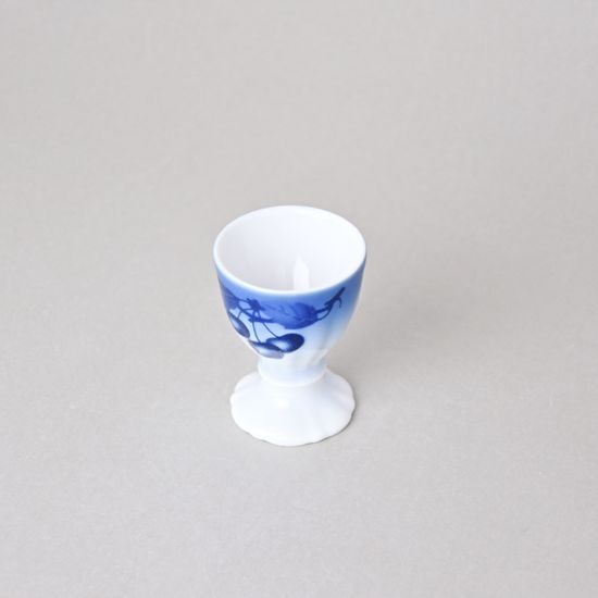 Egg cup, Thun 1794 Carlsbad porcelain, BLUE CHERRY