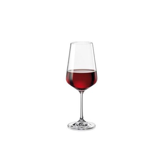 Sandra 450 ml, red wine / water glass, 1 pcs., Bohemia Crystal