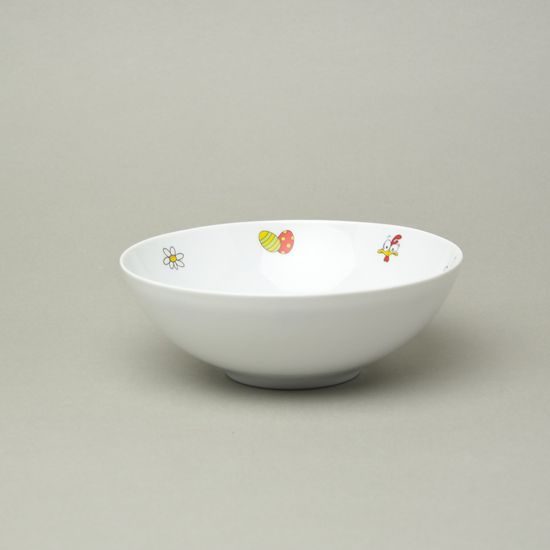 Miska 17 cm Elegance, dekor Veselá slepice, Thun 1794, karlovarský porcelán