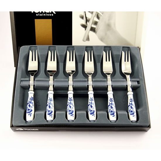 Dessert fork 14,3 cm set 6 pcs., Original Blue Onion Pattern