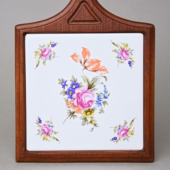 Kitchen board big 28 x 17,5 cm, Meissen rose decor