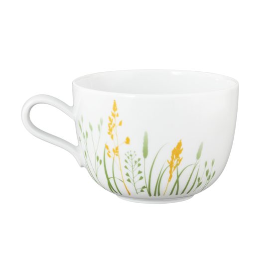 Liberty grass yellow: Cup breakfast 380 ml + saucer 16,5 cm, Seltmann porcelain