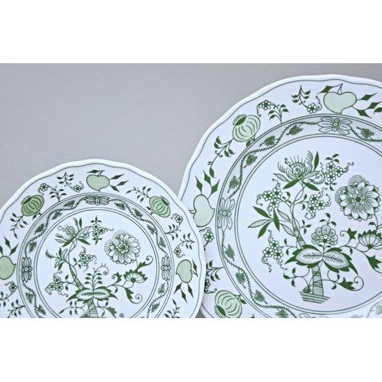 Plate set for 4 pers., 24-21-17 cm, Original Green Onion pattern