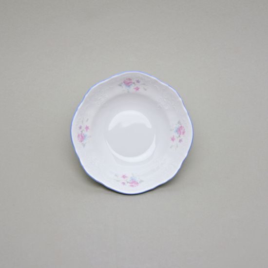 Bowl 13 cm, Thun 1794 Carlsbad porcelain, BERNADOTTE blue-pink flowers