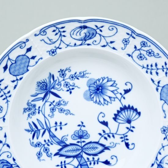 Plate deep 23 cm, Thun 1794 Carlsbad porcelain, Natalie Blue Onion