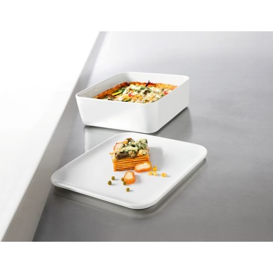 Mísa zapékací s víkem 24 x 24 x 8 cm, NO LIMITS, porcelán Seltmann