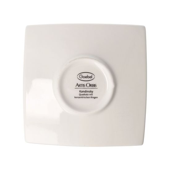 Espresso šálek a podšálek Čtverce 100 ml, jemný kostní porcelán, W. Kandinsky, Goebel