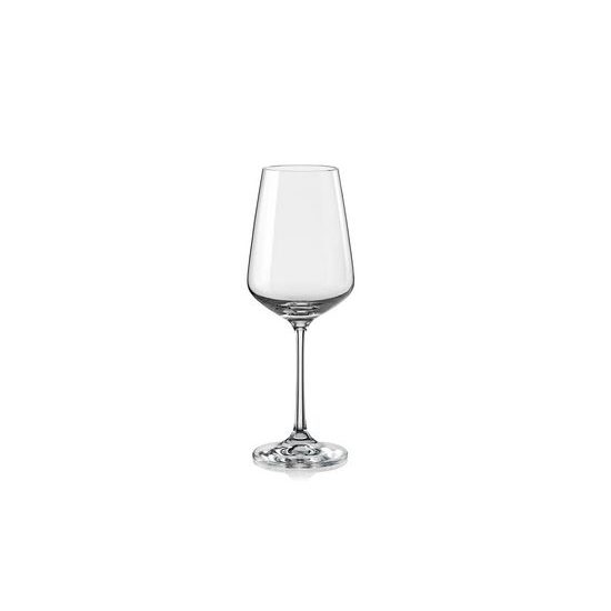 Sandra 250 ml, Glass / white wine, 6 pcs., Bohemia Crystal