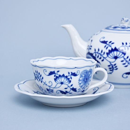 Tea set for 4 pers., Original Blue Onion Pattern